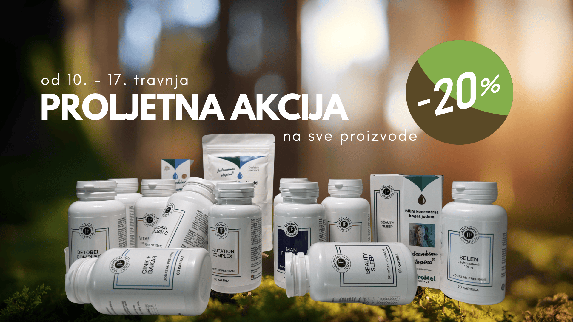 Proljetna akcija: -20% na sve proizvode